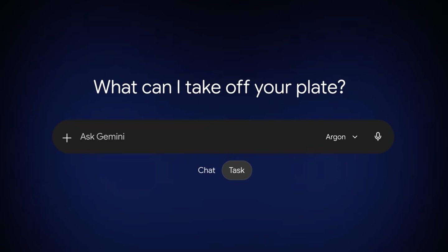 Google 官方 Gemini App 部落格展示圖：呈現 Gemini 4 Argon 多領域應用介面