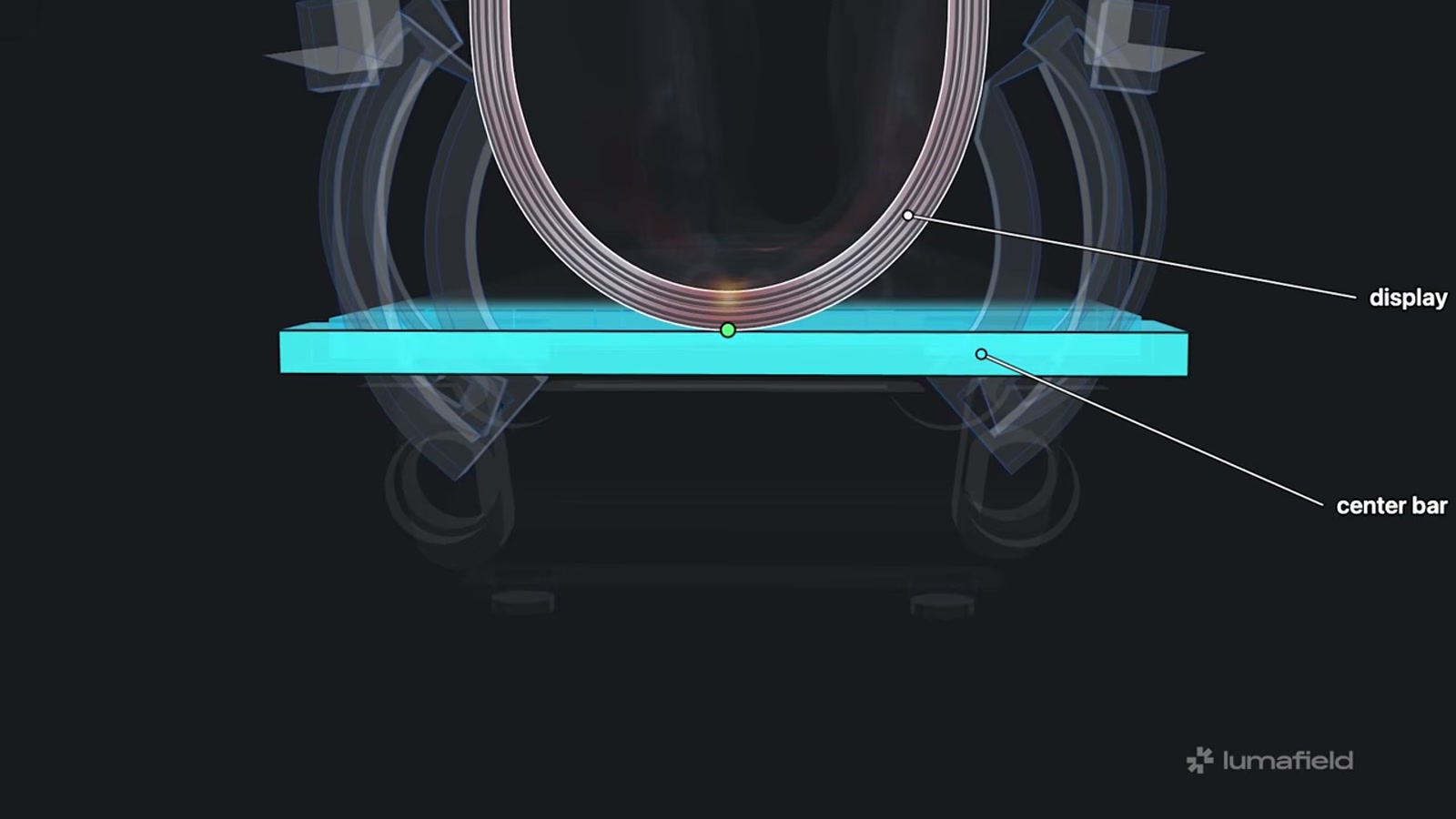 iFixit 以螢光粉塵檢查 iPhone Duo 鉸鏈的影片畫面